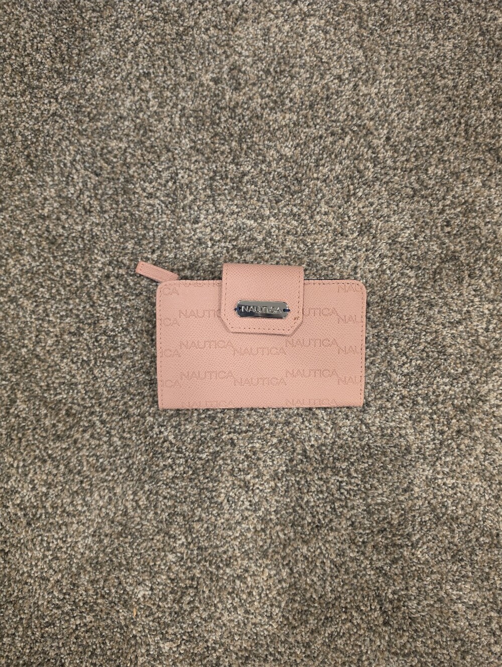 Nautica Blush Pink Zip and Snap Wallet